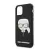 Karl Lagerfeld Iconic Embossed Glitter Case - Coque iPhone 11 (Noir)