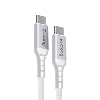 Crong Armor Link - 60W PD 3A USB-C na USB-C kabel 150 cm (bílý)