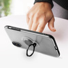 PURO Magnet Ring Cover - Etui iPhone XR z magnetycznym uchwytem na palec (przezroczysty)