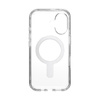 Speck Presidio Perfect-Clear ClickLock & MagSafe - iPhone 16 Case (Clear / Chrome Finish / Serene Silver)