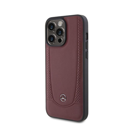 Mercedes Leather Urban Line - Étui pour iPhone 15 Pro Max (rouge)
