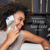 Case-Mate Karat MagSafe - iPhone 15 / iPhone 14 / iPhone 13 tok arannyal díszített (márvány)
