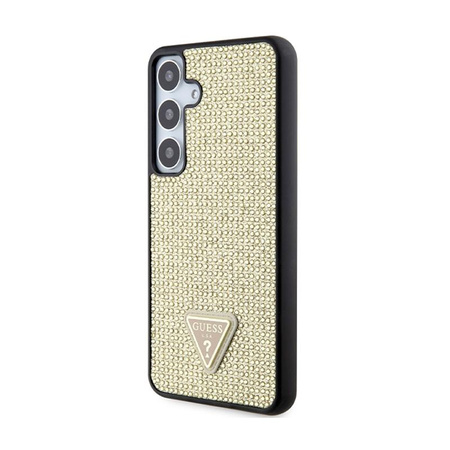 Guess Rhinestone Triangle - Pouzdro Samsung Galaxy S24+ (Zlaté)