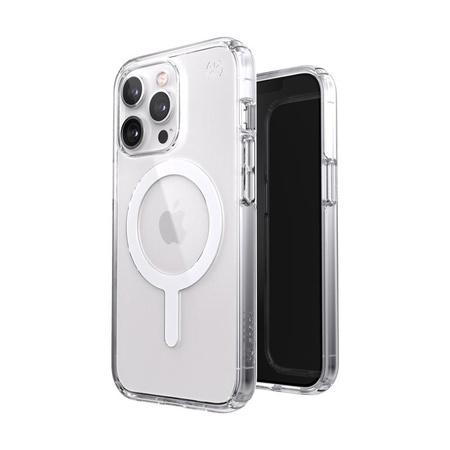 Speck Presidio Perfect-Clear + MagSafe – Etui iPhone 13 Pro z powłoką MICROBAN (Clear)