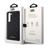 Karl Lagerfeld Saffiano Monogram Metal Logo - Samsung Galaxy S24 Case (black)