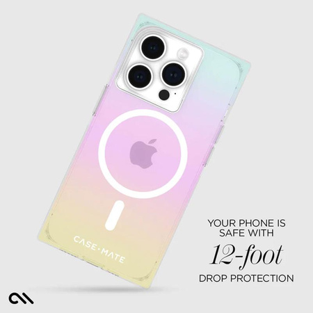 Case-Mate BLOX MagSafe - iPhone 15 Pro Hülle (Regenbogenfrostung)