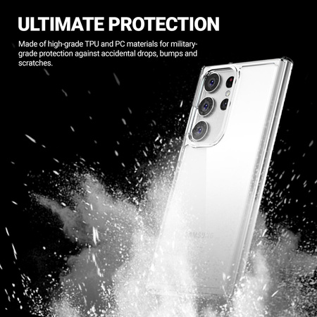 Crong Crystal Shield Cover - Schutzhülle für Samsung Galaxy S23 Ultra (Klar)
