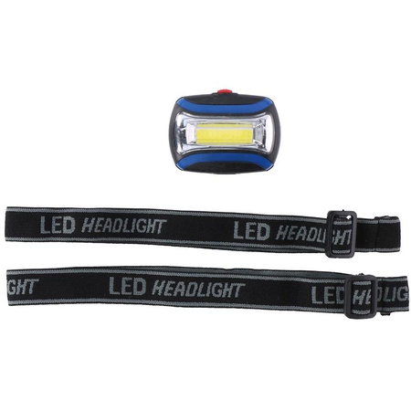 Dunlop - Turistická čelová svítilna LED (modrá)