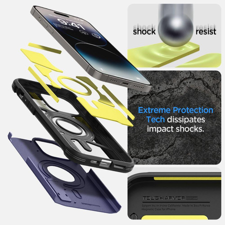 Spigen Tough Armor MagFit - iPhone 14 Pro Max MagSafe Case (purple)
