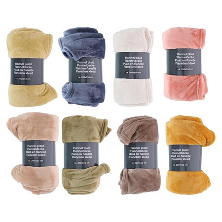Flanell-Decke 200x150cm (gelb)