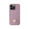 Guess Strass-Dreieck - iPhone 14 Pro Max Tasche (rosa)