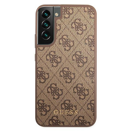 Guess 4G Metal Gold Logo - Etui Samsung Galaxy S22 (marron)
