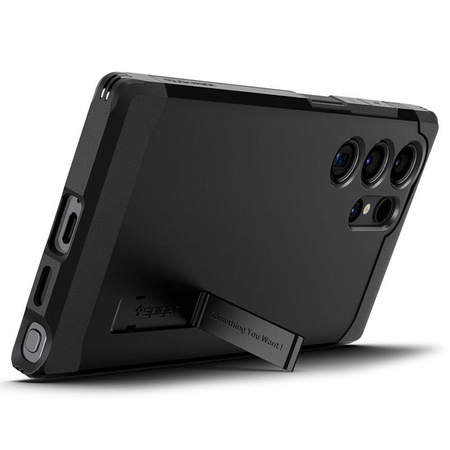 Spigen Tough Armor - Schutzhülle für Samsung Galaxy S24 Ultra (Schwarz)
