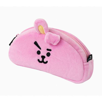 Line Friends BT21 - Trousse à crayons en peluche pour ustensiles COOKY