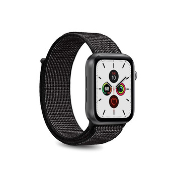 PURO Nylon - Pánt Apple Watch 38/40/41 mm-es órához (fekete)