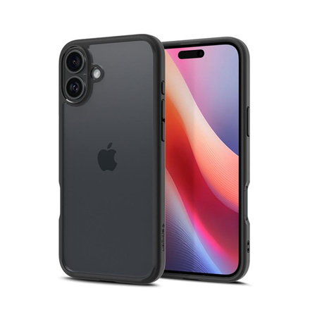 Spigen Ultra Hybrid - Hülle für iPhone 16 (Matte Black)