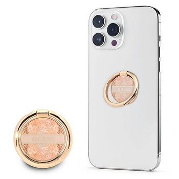 Guess Ring Stand Paisley - Support magnétique pour téléphone (Or)