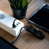 Green Cell Ray - Câble USB - USB-C 120cm avec rétroéclairage LED vert et prise en charge de la charge rapide Ultra Charge, QC 3.0