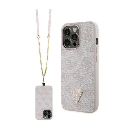 Guess Crossbody 4G Metal Logo - Case for iPhone 13 Pro (pink)