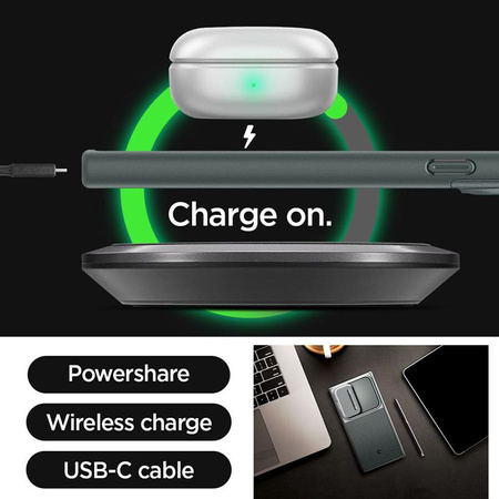 Spigen Optik Armor - Schutzhülle für Samsung Galaxy S24 Ultra (Abyss Grün)