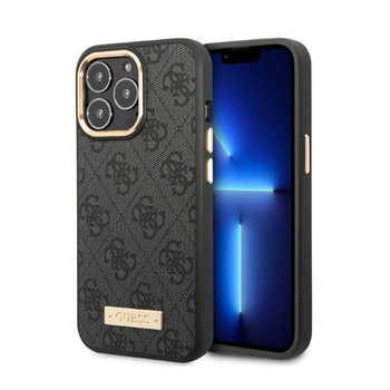 Guess 4G Logo Plate MagSafe - iPhone 13 Pro Case (noir)