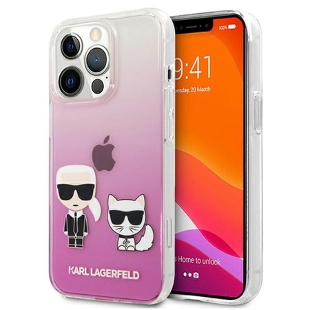 Karl Lagerfeld Ikonik & Choupette - Coque iPhone 13 Pro (rose)