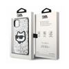 Karl Lagerfeld NFT Glitter Choupette Patch - iPhone 11 Case (Silver)