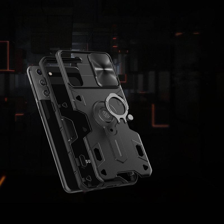 Nillkin CamShield Armor - Samsung Galaxy S21+ tok kamerafedéllel (kék)