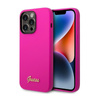 Guess Silicone Vintage - Coque iPhone 14 Pro Max (fuchsia)