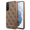 Guess 4G Metal Gold Logo - Etui Samsung Galaxy S22+ (marron)