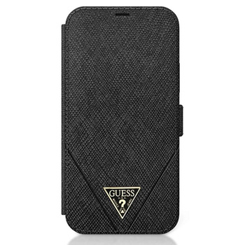 Guess Booktype Saffiano V - Coque iPhone 12 Pro Max (noir)