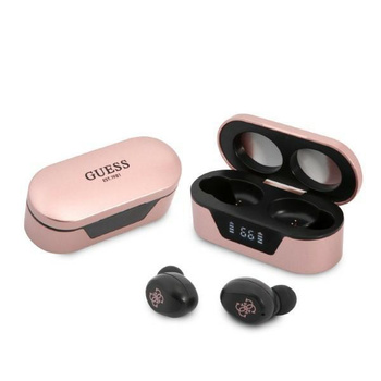 Guess True Wireless Earphones BT5.0 5H - TWS headphones + charging case (pink)