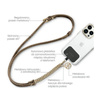Guess CBDY 4G Chain - Universal phone strap (brown)