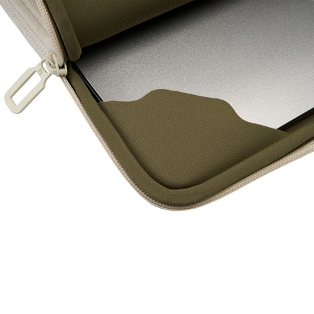 TUCANO Velluto 2 - Tok MacBook Air 13" (M4/M3/M2/M1/2025-2018) / Pro 13" / Laptop 12"-hoz (krémszínű)