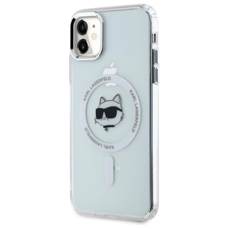 Karl Lagerfeld IML Metal Choupette Head MagSafe - Case for iPhone 11 (White)