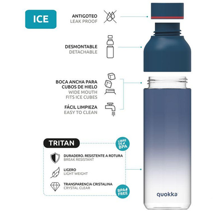 Quokka Ice - Bouteille d'eau en tritan de 720 ml (Palm Springs)