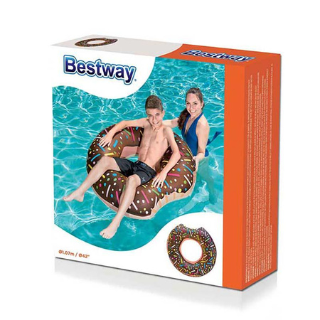 Bestway - Plavecké kolo ve tvaru koblihy (čokoláda)