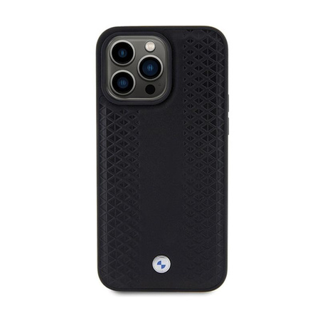 BMW Leather Diamond Pattern - Case for iPhone 15 Pro Max (Black)
