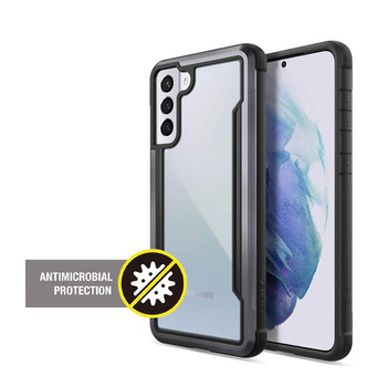 X-Doria Raptic Shield - Aluminum Case for Samsung Galaxy S21+ (Antimicrobial protection) (Black)