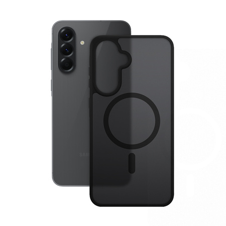 Crong Hybrid Matte Magnetic - MagSafe Hülle für Samsung Galaxy A36 / A37 (Schwarz)