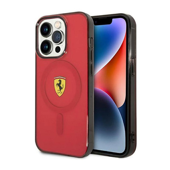 Ferrari Translucent MagSafe - Schutzhülle für iPhone 14 Pro Max (Rot)