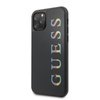 Guess Double Layer Glitter Case Logo Multicolor - Coque pour iPhone 11 Pro (Noir/Multicolore)