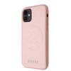 Guess Saffiano 4G Circle Logo - iPhone 11 Tasche (rosa)