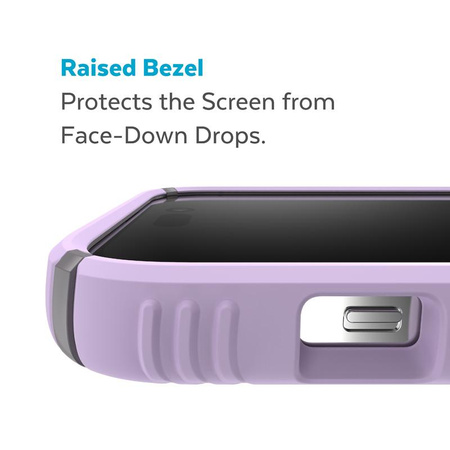 Speck Presidio2 Grip - Antypoślizgowe etui iPhone 14 Pro Max (Spring Purple / Cloudygrey / White)