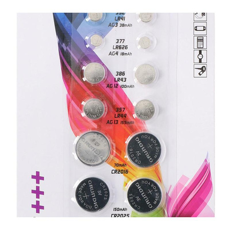 Grundig - Alkali-Flachbatterie-Set AG / CR 14 Stk.