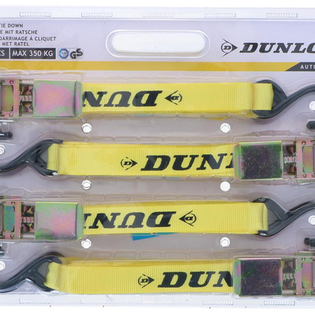 Dunlop - Dopravní pásy s napínákem 4 ks. 5.1m / 350 kg