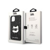 Karl Lagerfeld NFT Glitter Choupette Patch - iPhone 14 Plus Tasche (schwarz)