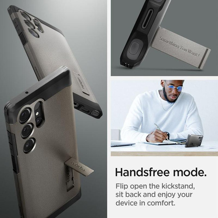Spigen Tough Armor - Schutzhülle für Samsung Galaxy S24 Ultra (Gunmetal)