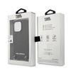 Karl Lagerfeld Leder strukturiert und Kette - iPhone 13 Pro Max Tasche (schwarz)
