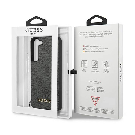Guess 4G Charms Collection - Samsung Galaxy S23+ Case (grey)
